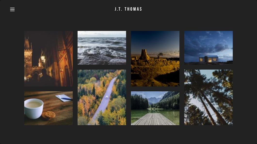 Photographer template for Weebly