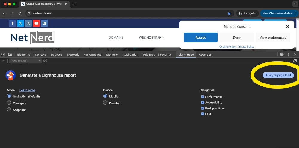 improve core web vitals lighthouse