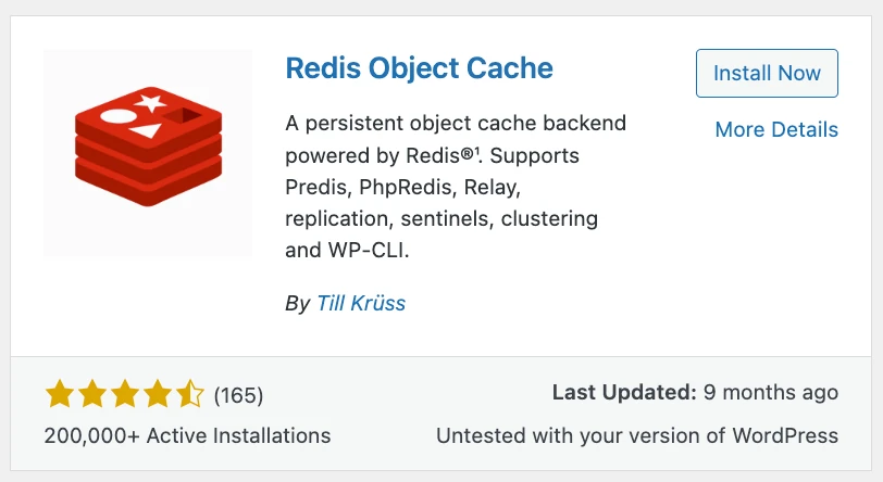 redis object cache wordpress plugin