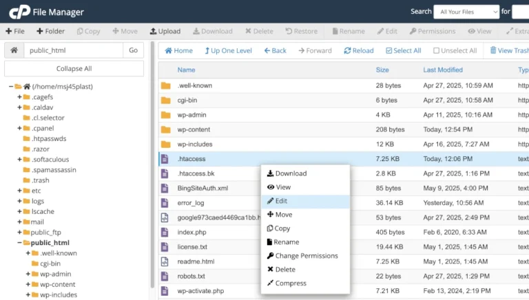 Uses of the .htaccess file in web hosting