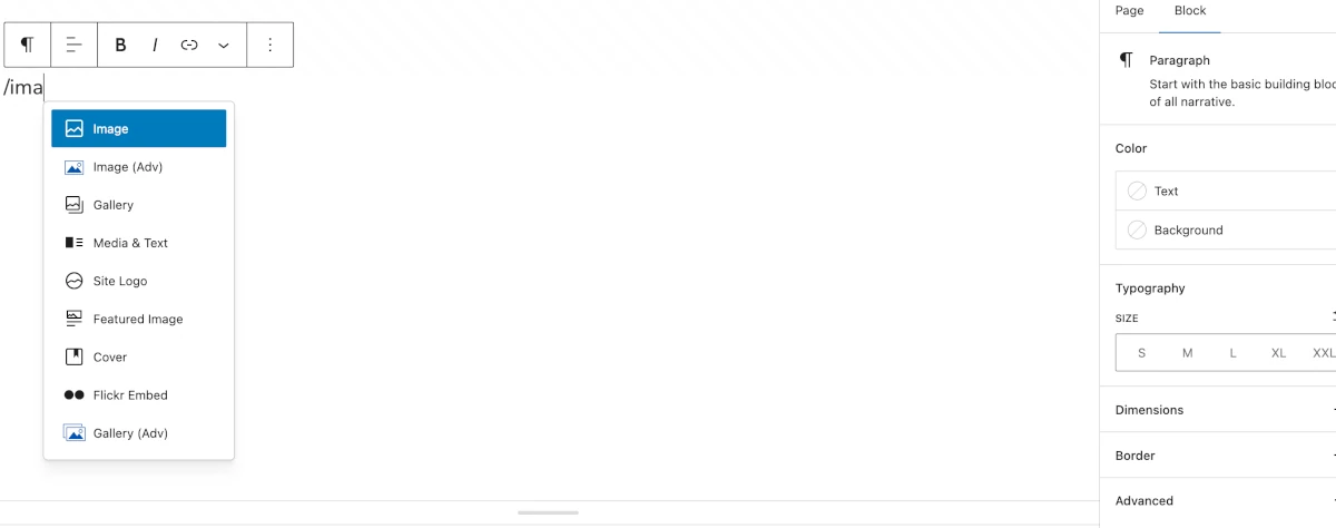 adding blocks using text